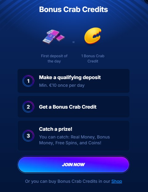 Boomerang Casino Bonus Crab Game