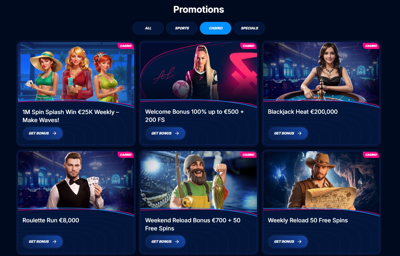 Boomerang Casino Willkommensbonus