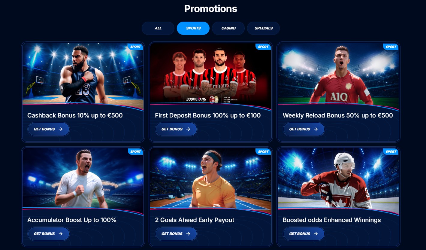 Wöchentliche Reload-Bonus-Angebote im Boomerang Casino